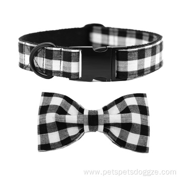 Dog Collars Bow Tie Printed Pet Collar